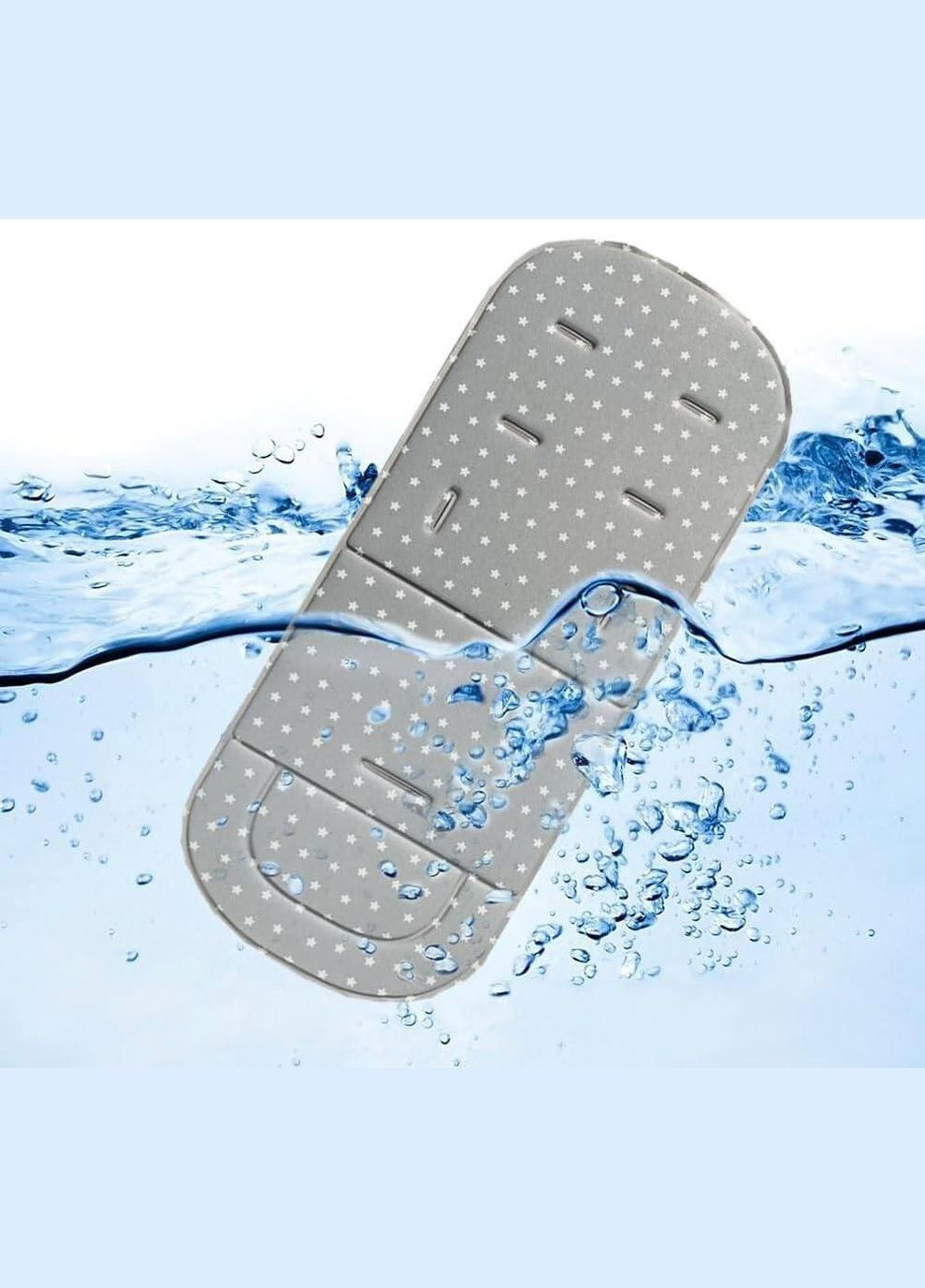 Матрац вкладиш у дитячий візок чи автокрісло Бежевий з зірками No Brand (334012688)