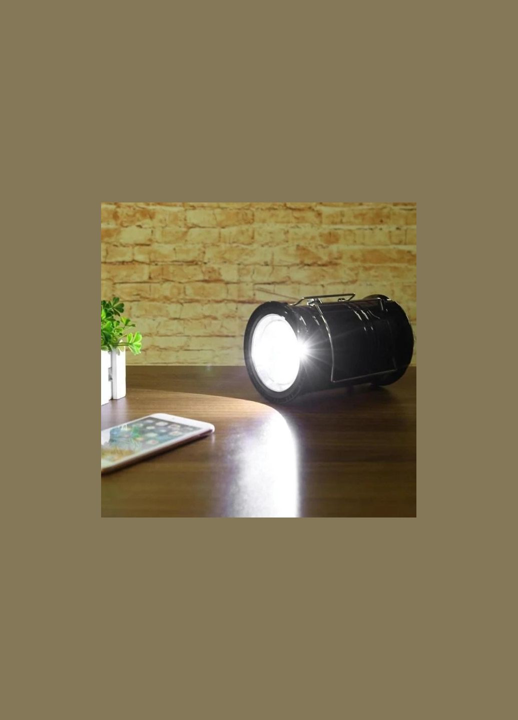 Кемпінгова LED-лампа X-BAIL BL-5800 з ліхтариком і сонячною панеллю No Brand (337350948)