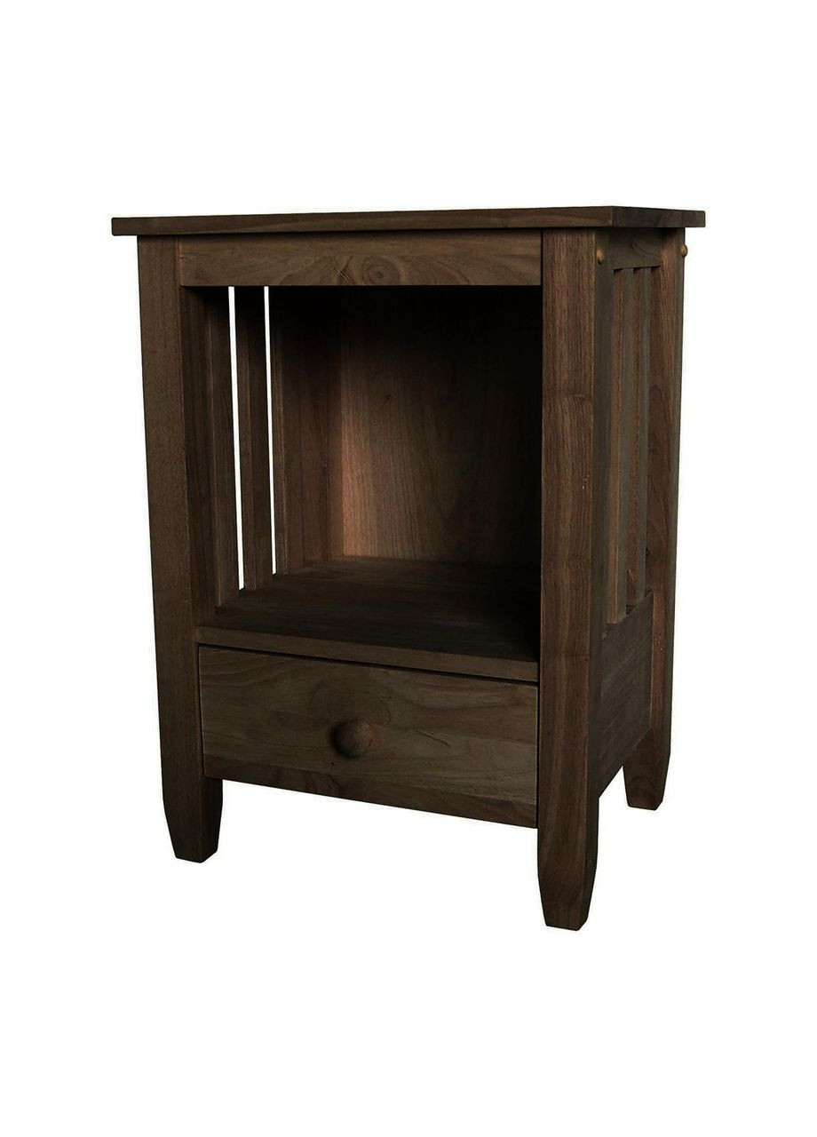 Прикроватная тумба из дерева Лекила мокко (ПТМ-002310) No Brand (328073026)