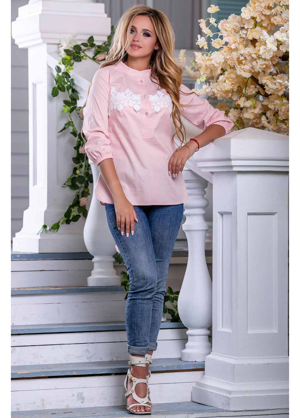 Персиковая рубашка Seventeen