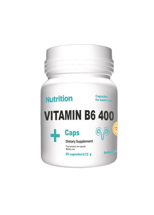 Витамины В6 400 30 капсул EntherMeal (257941179)