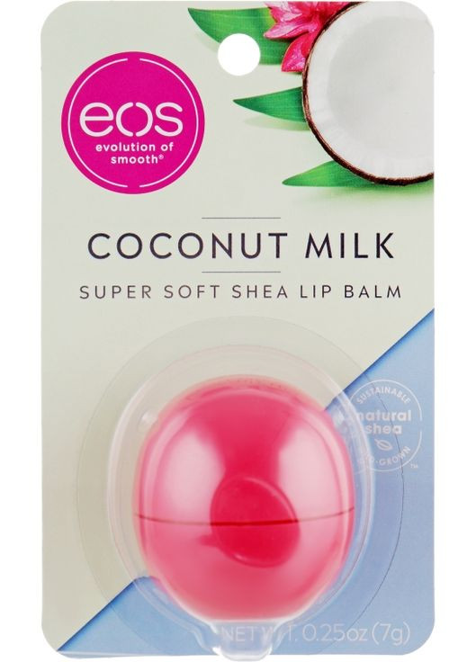 Бальзам для губ Smooth Sphere Lip Balm Coconut Milk 7g (181969-45658) EOS (368644697)