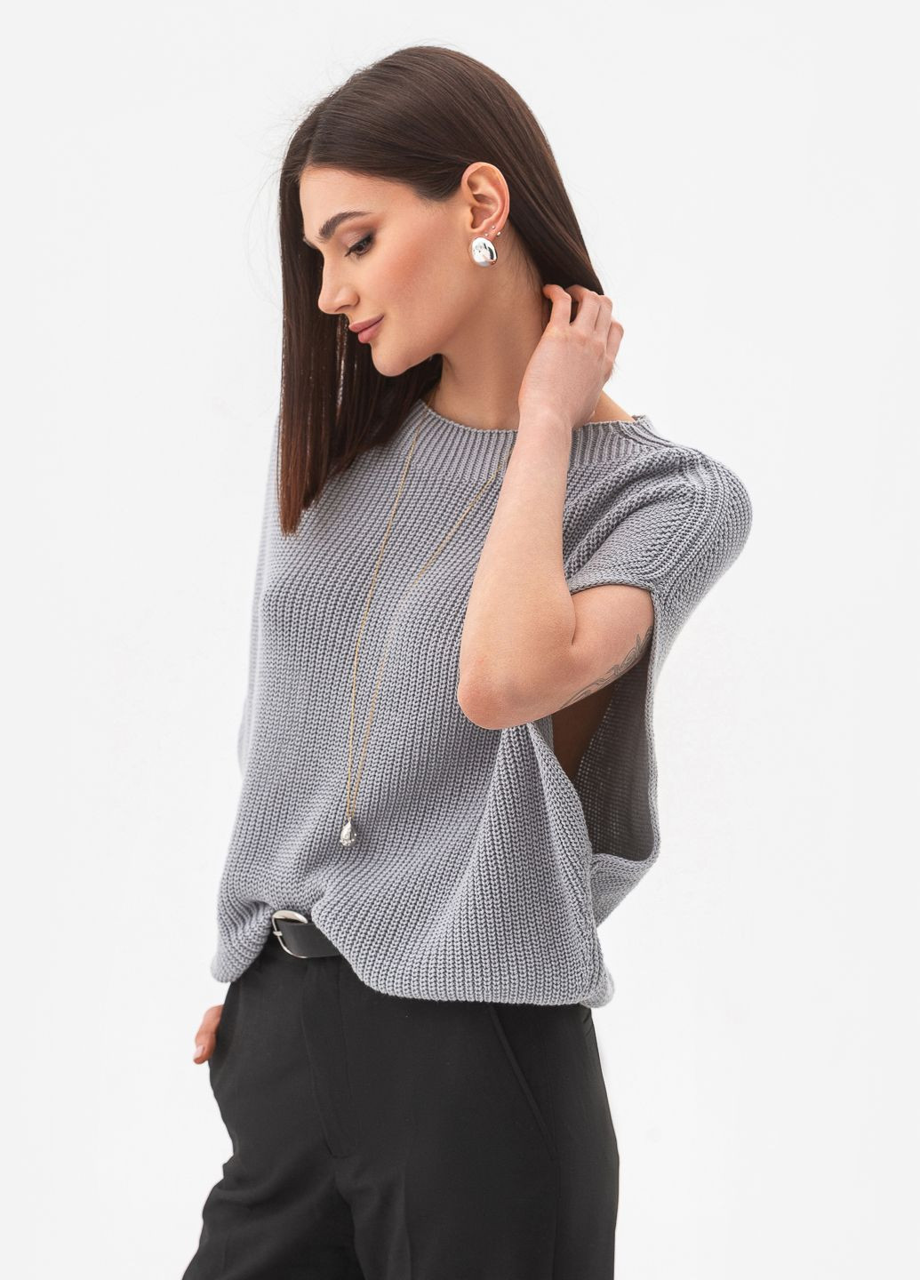 Стильна бавовняна безрукавка SVTR (327842302)