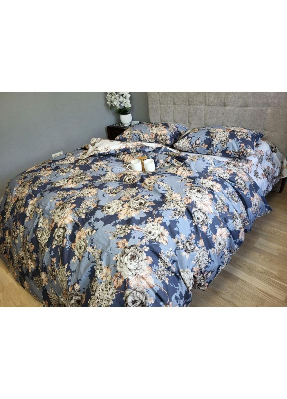 Постельное белье Глория, ранфорс Евро размер, наволочки 70/70 No Brand (364219630)