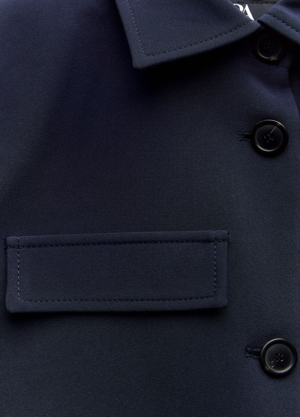 Темно-синяя демисезонная куртка Zara