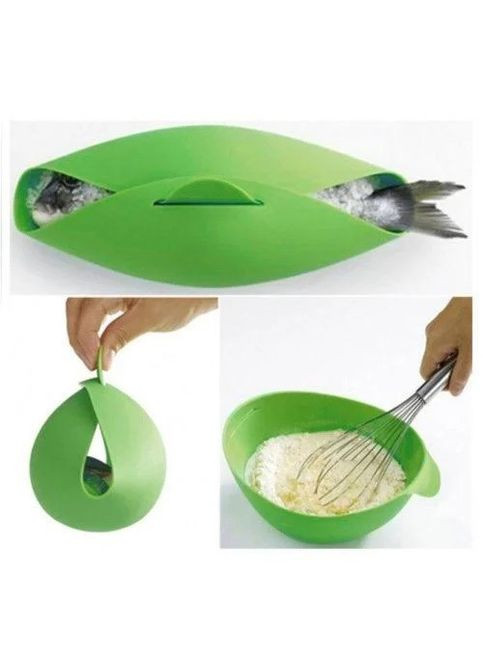 Силіконова миска для випікання та запікання, конверт для запікання Cooking Pocket форма для випікання зелена Stenson (299711825)