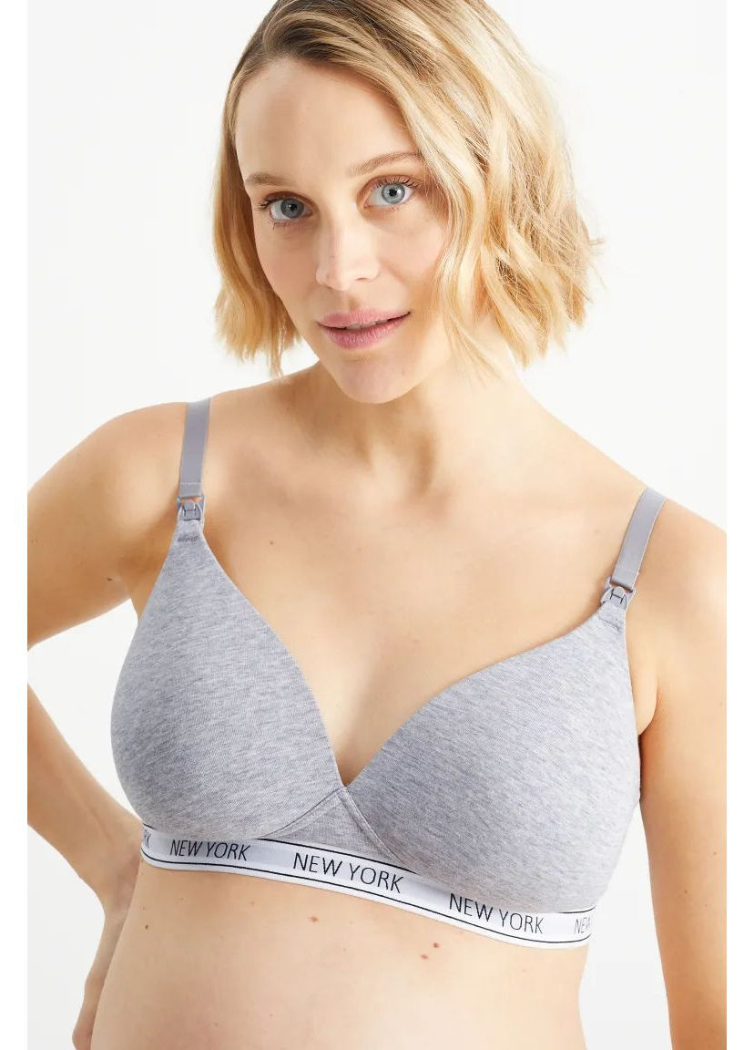 Сірий бюстгальтер для годуючих C&A