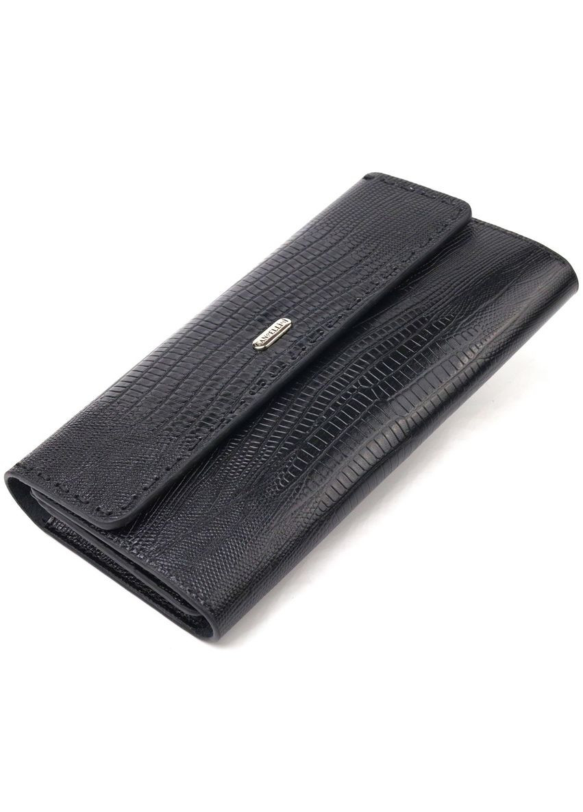 Фактурный вместительный женский кошелек из натуральной кожи 21664 Canpellini (329147939)