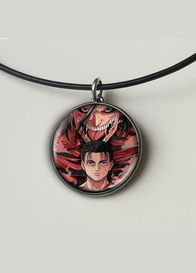 Набір підвіска (кулон) та брелок Аніме Атака Титанів #10 (подарунковий набір) No Brand (332633153)