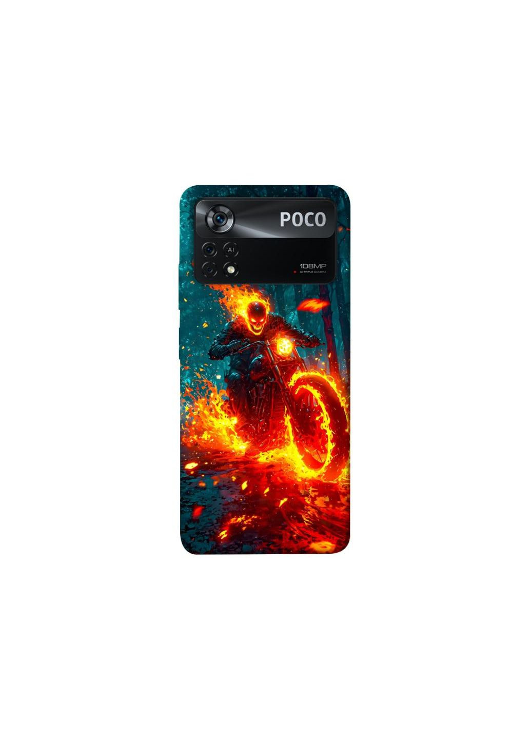 Чохол на Xiaomi Poco X4 Pro 5G ghost rider Frontalka (349831471)