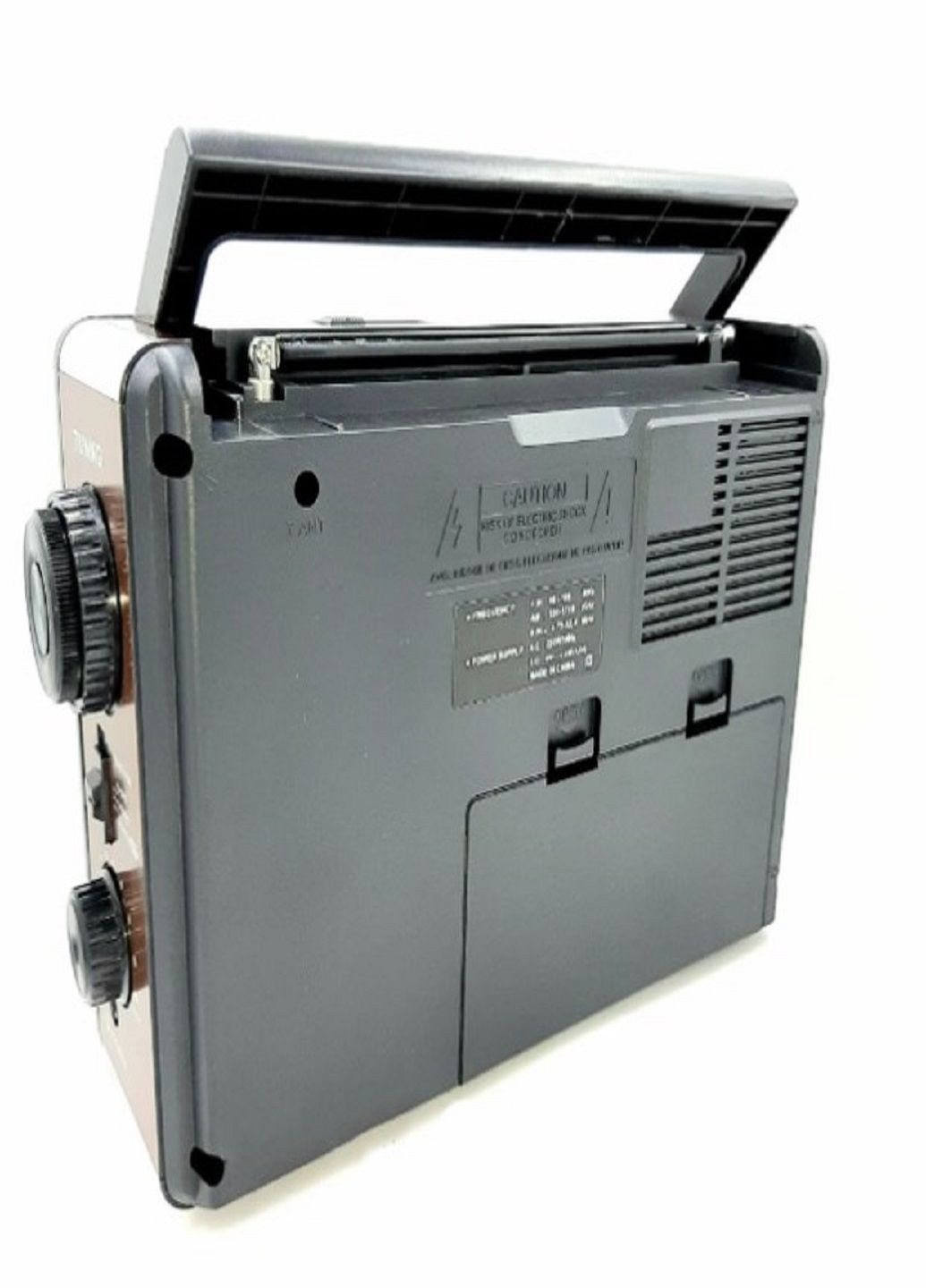 Радіоприймач акумуляторний RX 9966 з USB та SD Коричневий Golon (305412166)