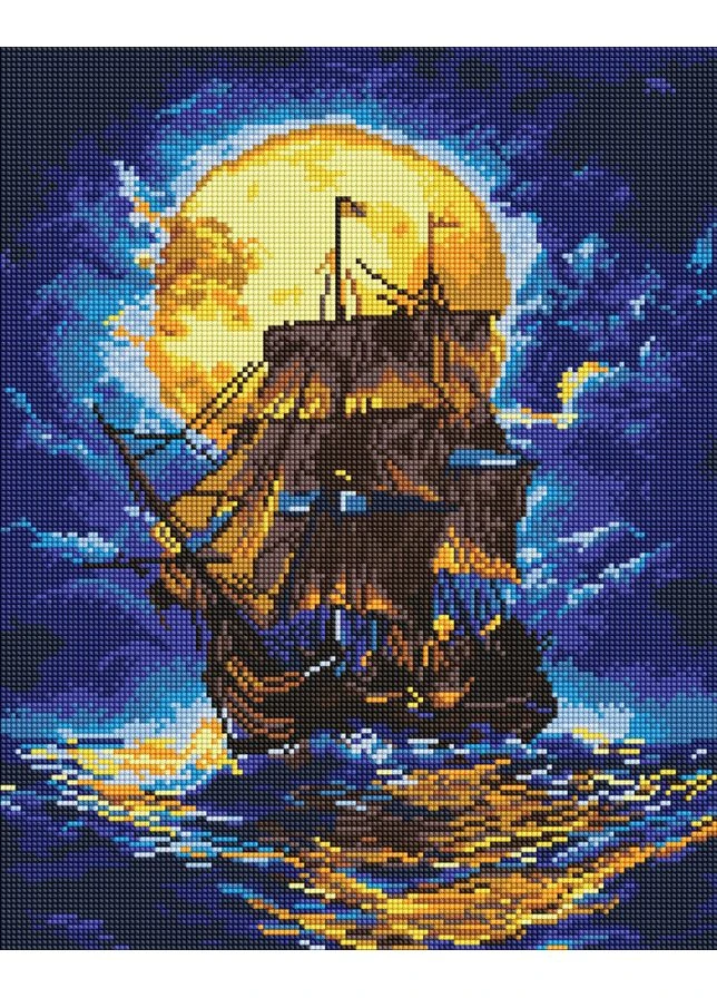 Алмазна мозаїка Там, де небо зустрічає море 40х50 см AMO8246 Ідейка (380380105)