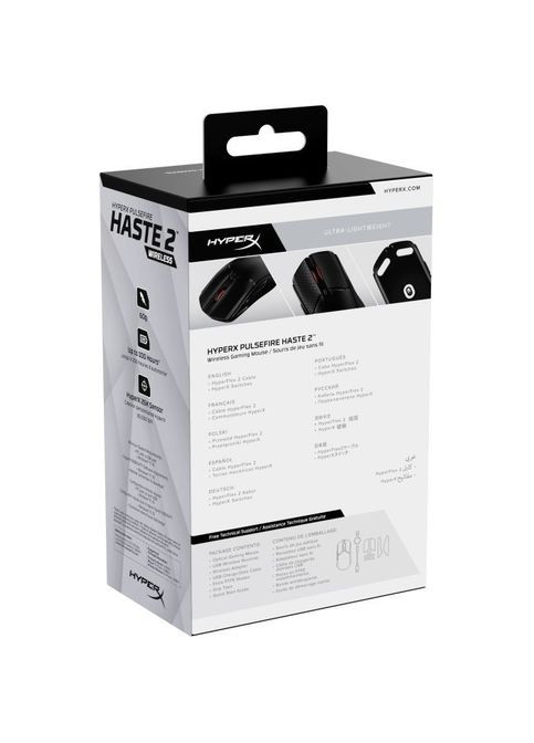 Мышка (6N0B0AA) HyperX Pulsefire Haste 2 Wireless Black (361111170)
