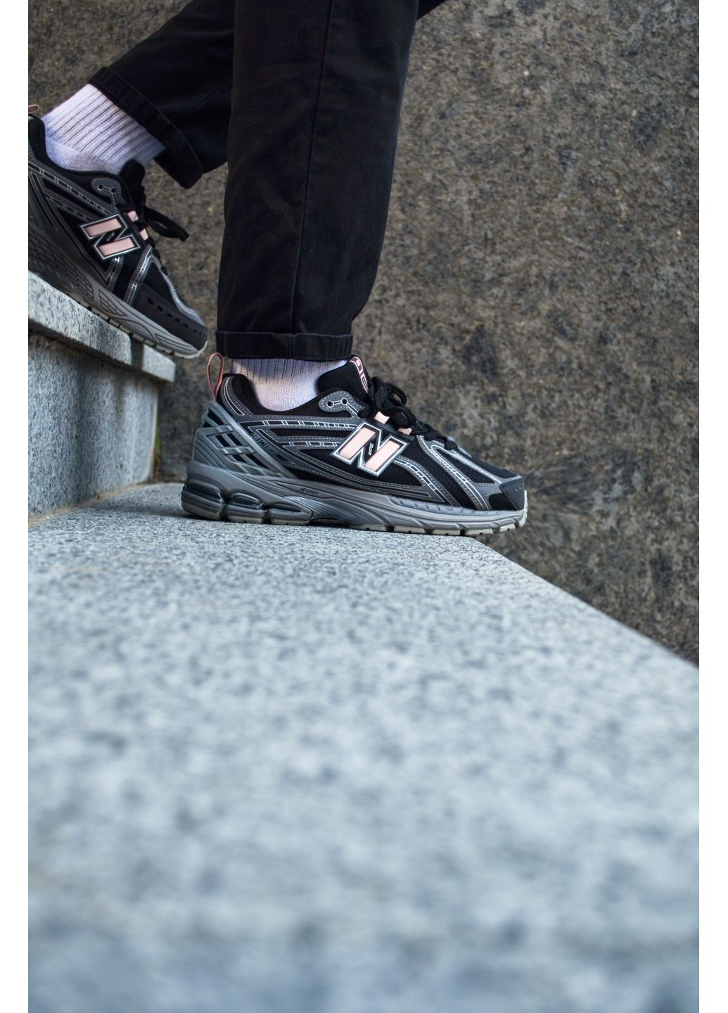 Розовые демисезонные кроссовки мужские new balance 1906r grey pink нью беланс 1906r No Brand