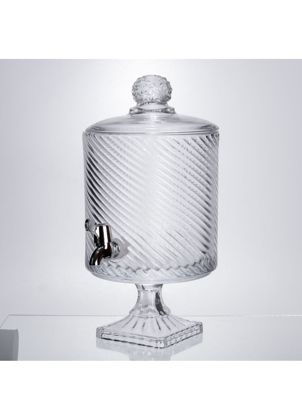 Лимонадниця на ніжці з краном 4.5 л скляна Yiwu (364237522)