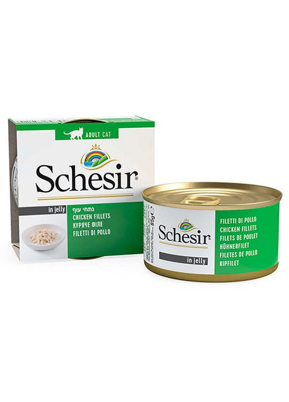 Chicken Fillets - Консервированный корм с филе курицы для взрослых котов - 85 г Schesir (327054964)