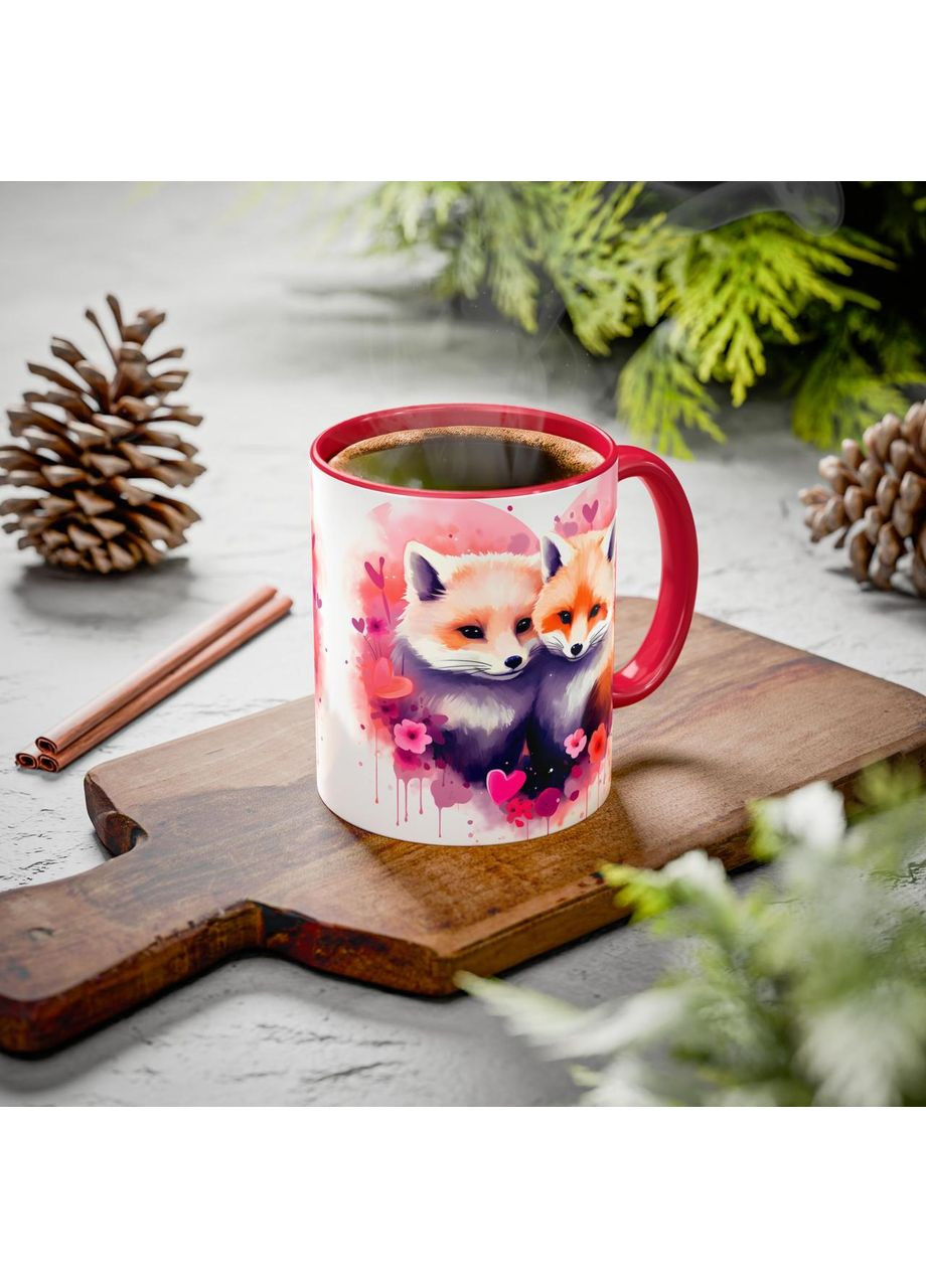 Керамічна чашка з дизайном "Лисички" No Brand (368671654)