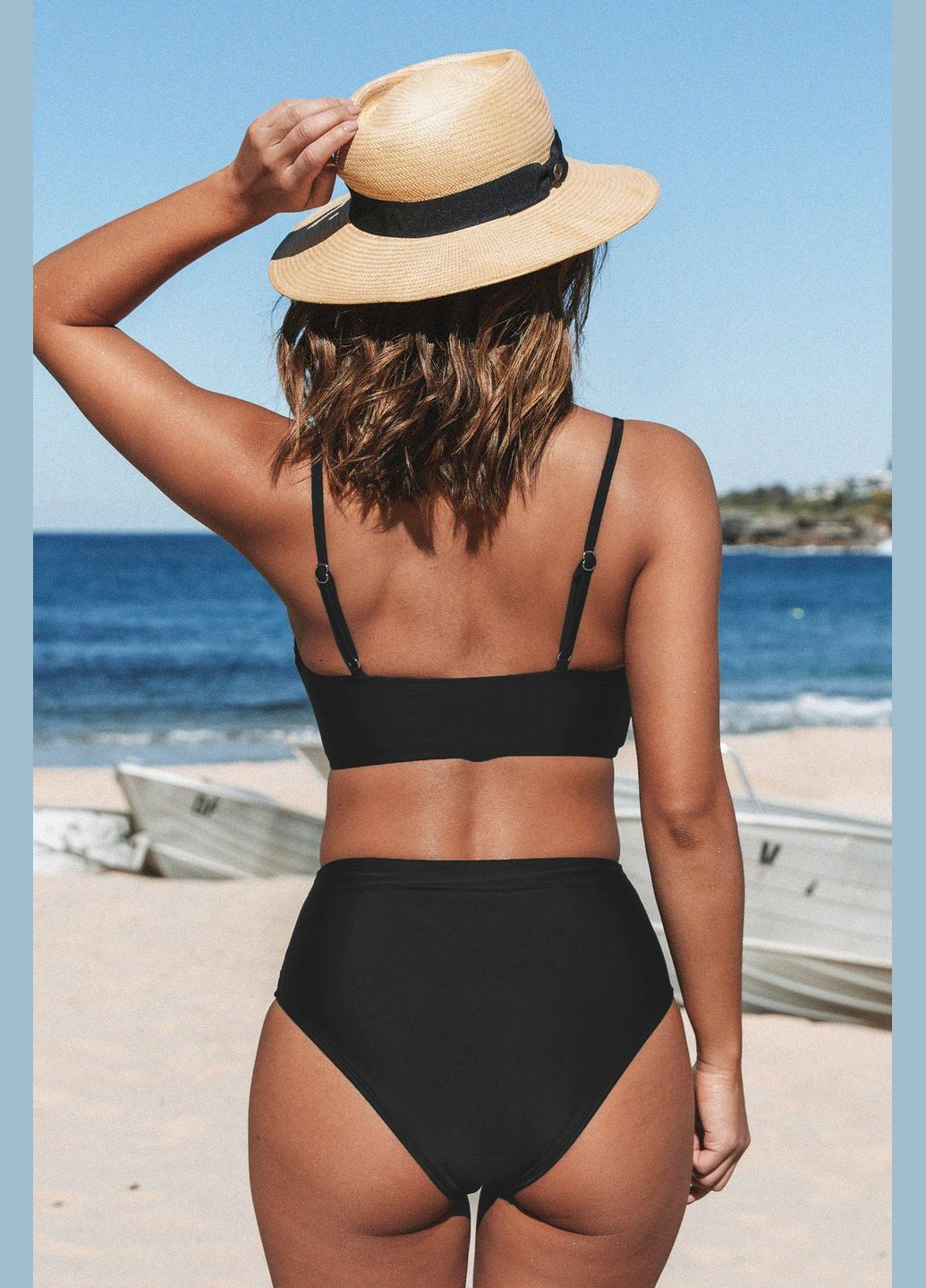 Чорний літній купальник CUPSHE