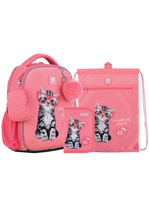 Набір рюкзак + пенал + сумка для взуття SET_SP24-555S-2 Studio Pets-2 Kite (322617386)