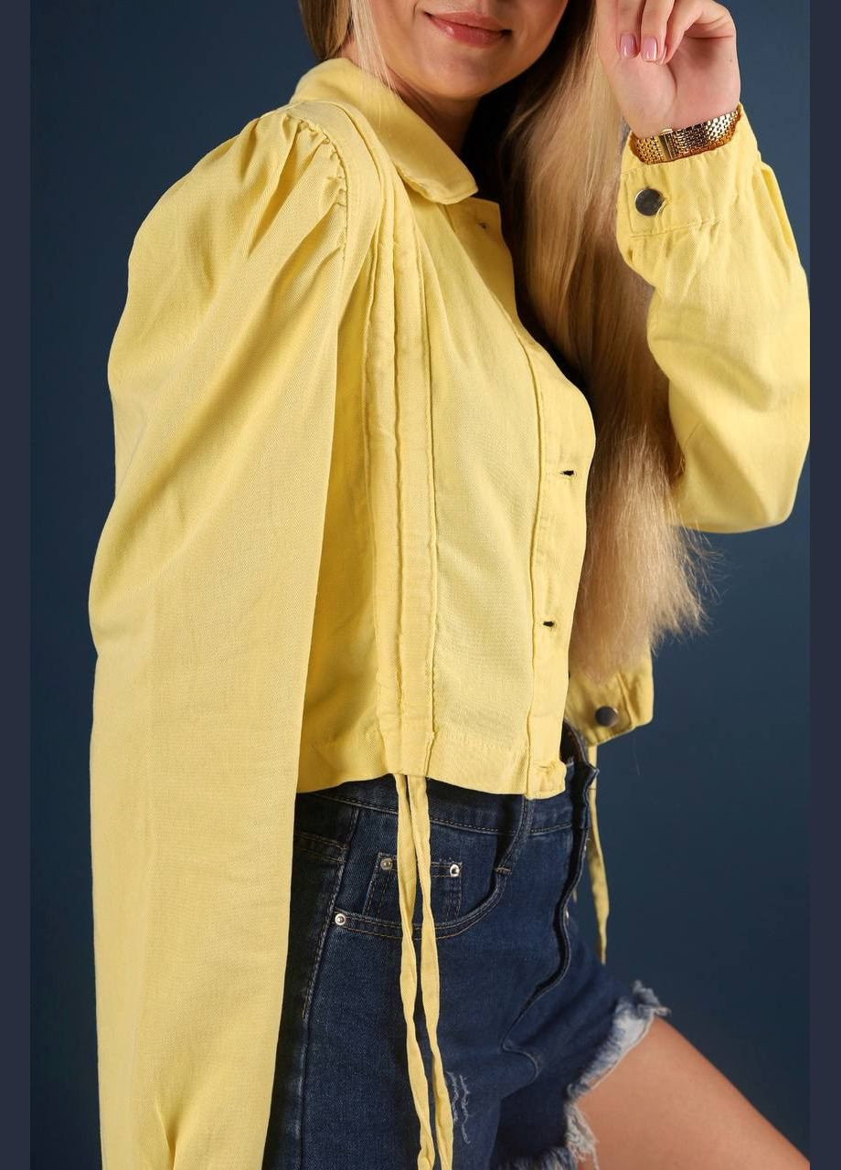 Желтый женский жакет из коттона Anastasimo - всесезон