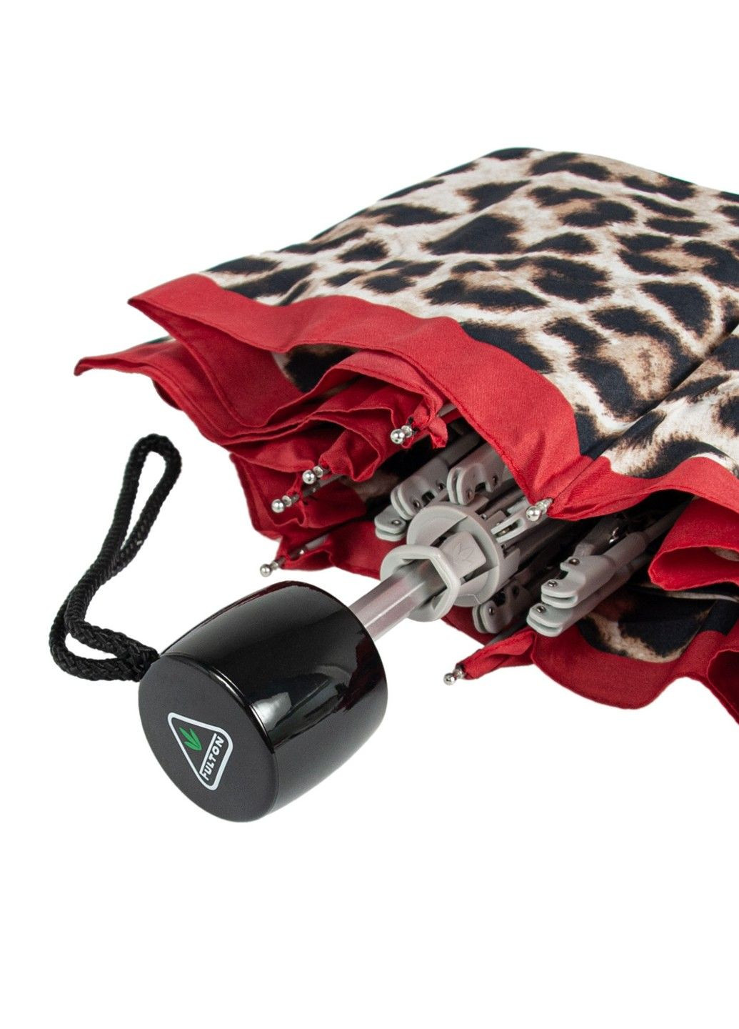 Коричнева парасолька жіноча механічна компактна полегшена minilite-2 l354 Fulton середня (302664097)