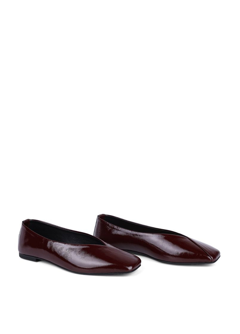 Жіночі жіночі балетки 022 653 бордовий лак Attizzare | бордові (325609262)