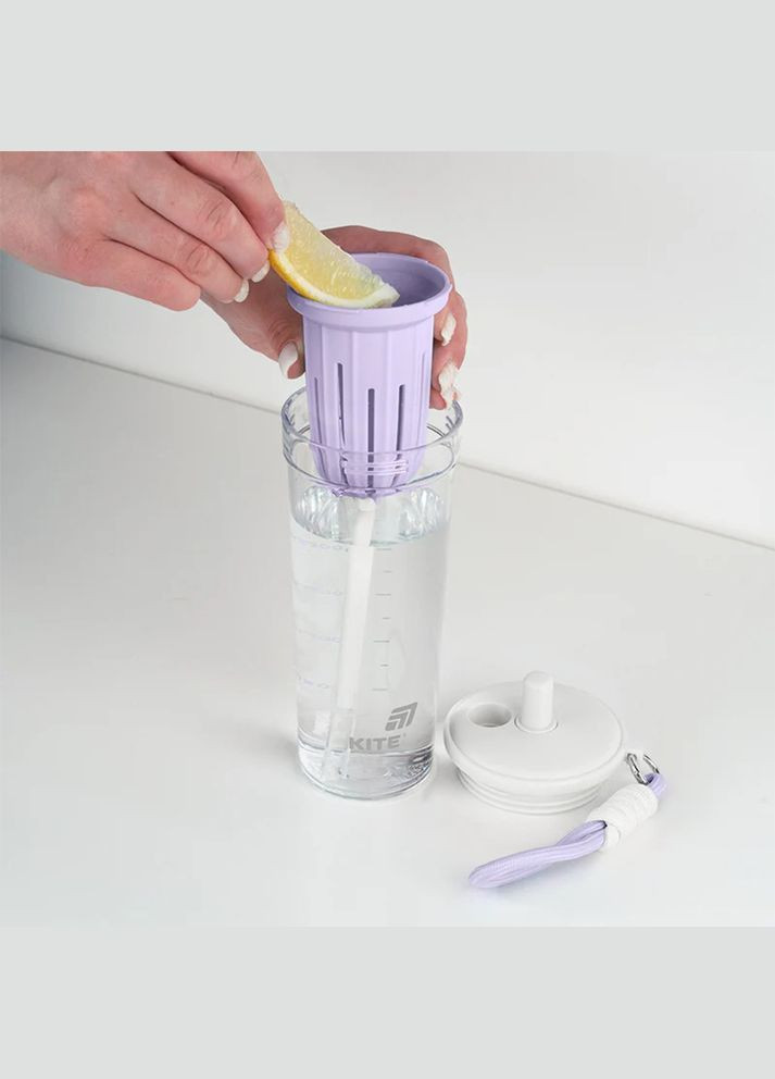Стакан для воды 650 мл бело-лиловый K25-1219-2 Kite (350229989)