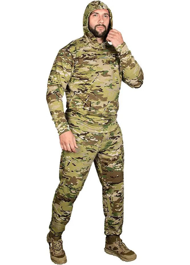 Комбинированный демисезонный костюм basic hood 3.0 камуфляж Camotec