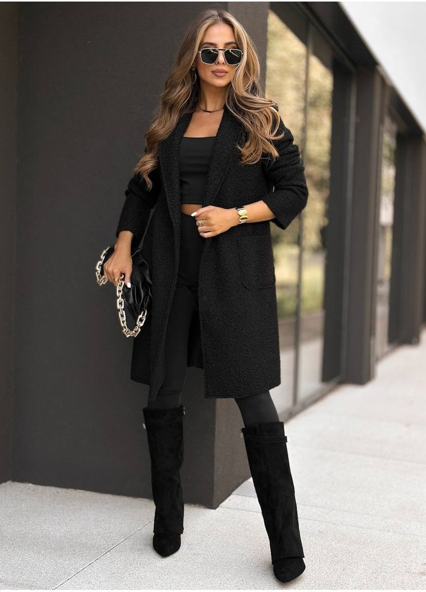 Плащ Тренч на Гудзиках Теплий Тканина Букле демісезон (361230073)