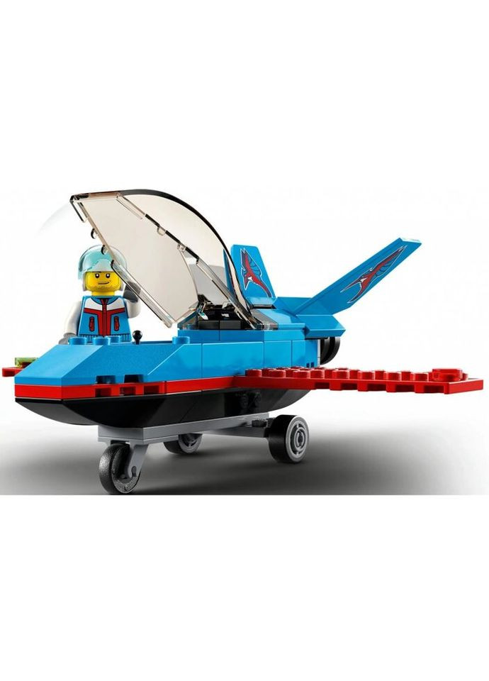 Конструктор City Great Vehicles Трюковий літак 59 деталей (60323) Lego (281425677)