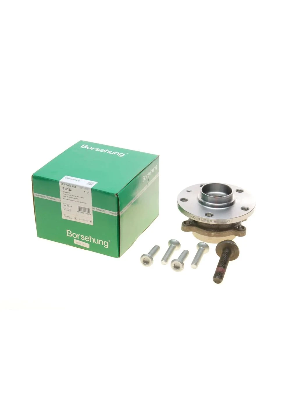 Подшипник ступицы (передней) VW Caddy III/Golf V 03- (4 болта) (OE VAG) B19233 RU63 No Brand (339641522)