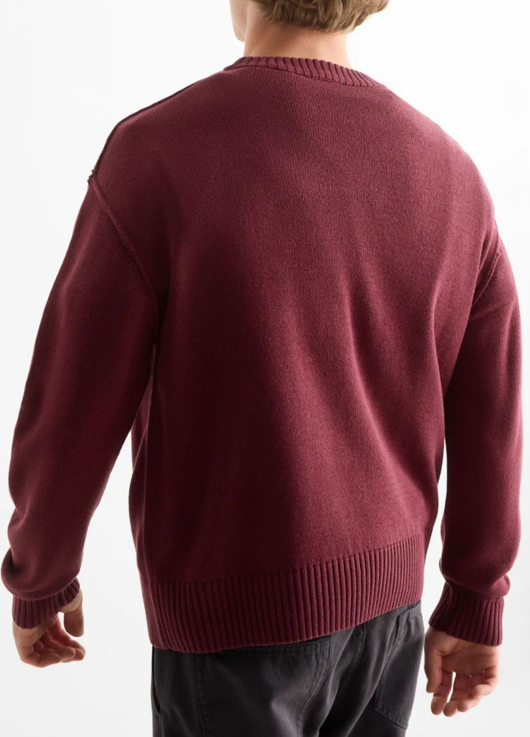 Бордовый демисезонный свитер C&A