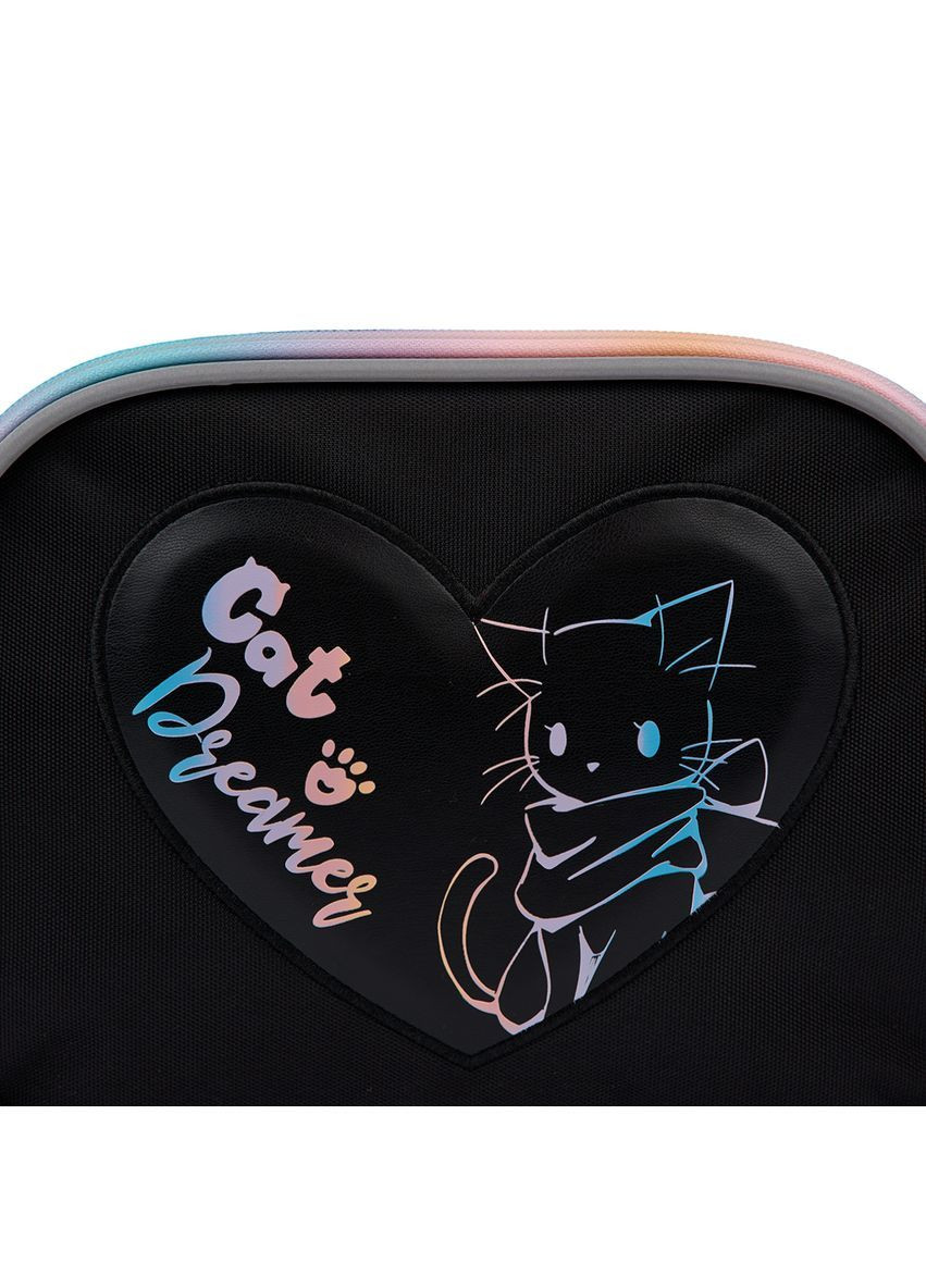Рюкзак школьный S-72 Cat Dreamer 38х30х15 см Черный (550010) Yes (365290803)