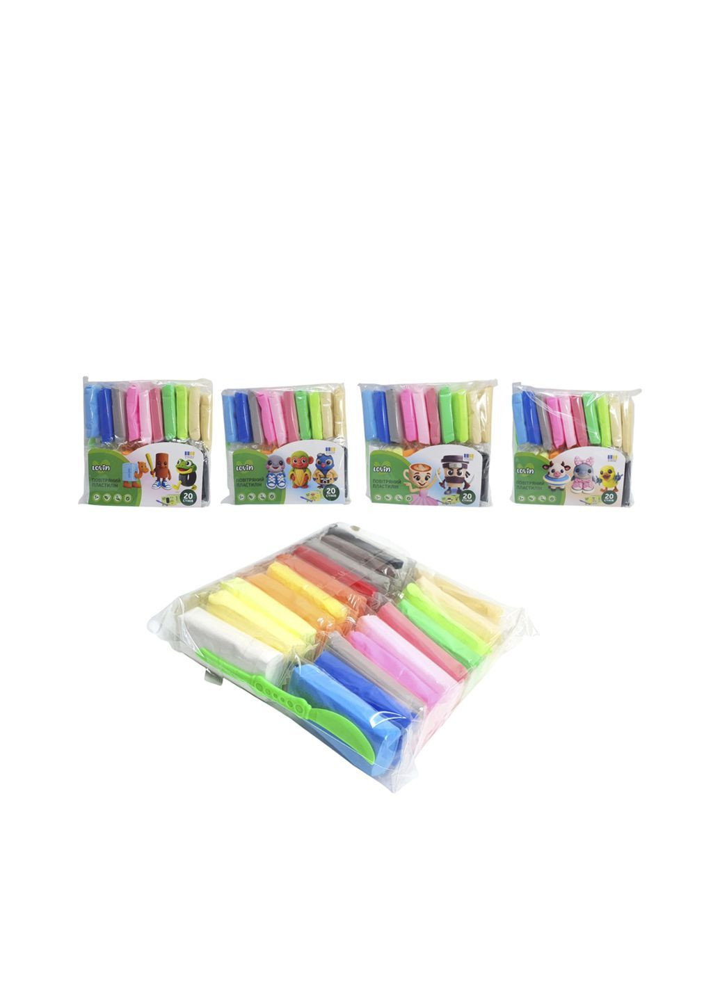 Набір для ліплення з повітряним пластиліном Fun ТМ Lovin колір різнокольоровий ЦБ-00287516 LOVIN'DO (366559988)