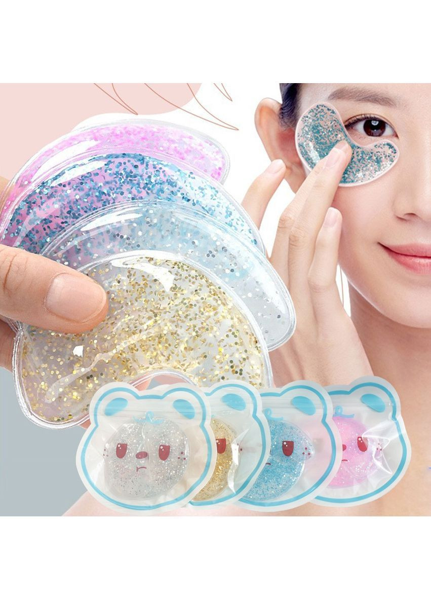 Гелеві маски для зняття стресу і сухості шкіри догляд за зоною навколо очей рожеві No Brand (364506684)