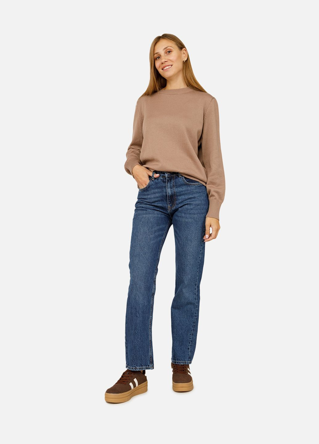 Жіночий джемпер колір капучино ЦБ-00255882 Yuki (304547253)