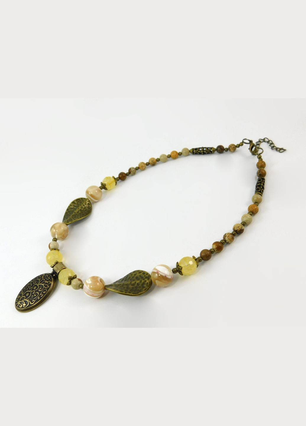 Намисто "Каракум" Перламутр, Цитрин, Яшма Fursa fashion (322315467)