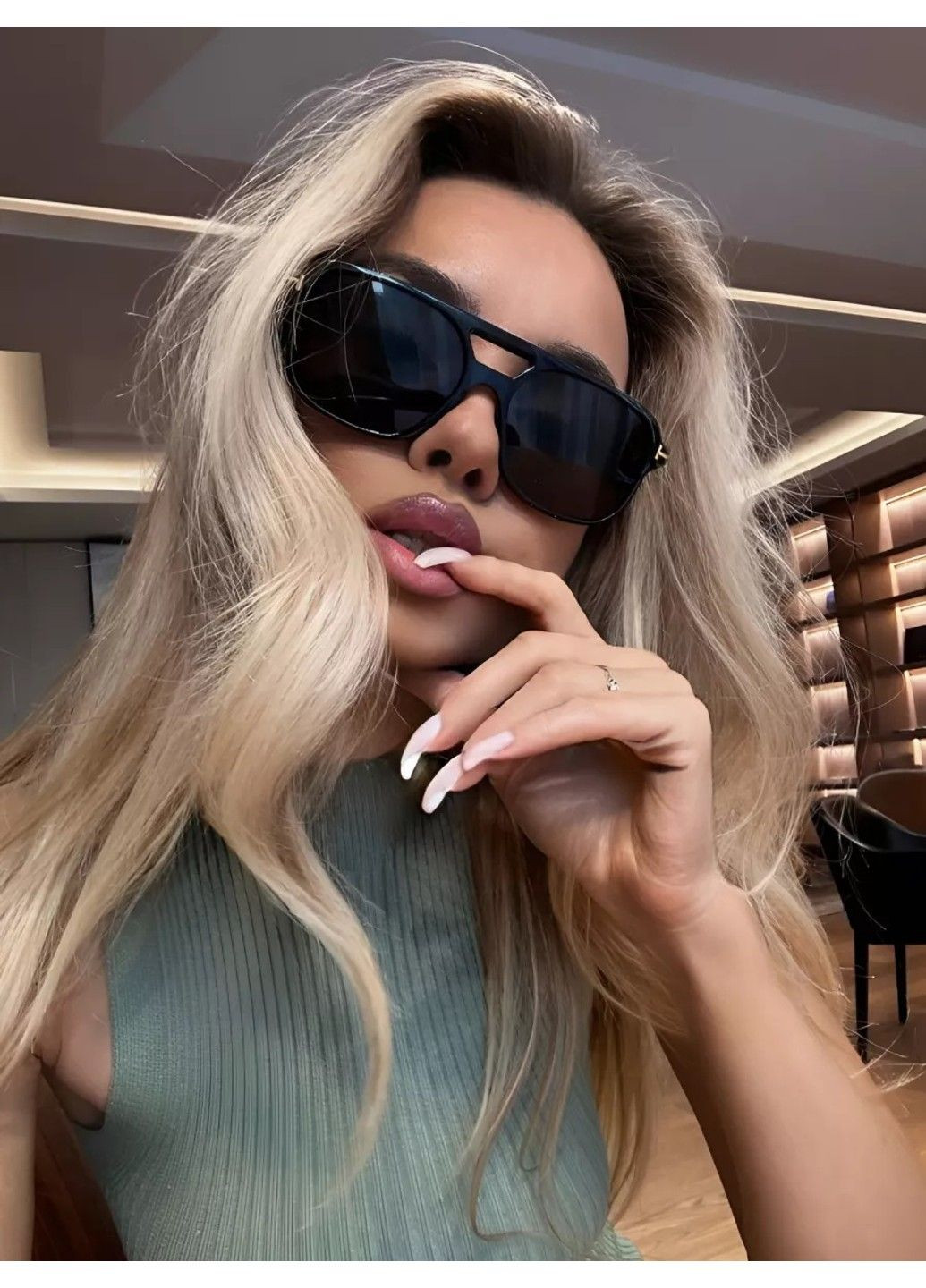 Солнцезащитные очки авиатор Casual черные No Brand (311604627)