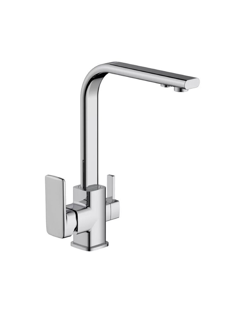 Смеситель для кухни F4360 с подключением фильтра питьевой воды, хром. Frap (371644756)