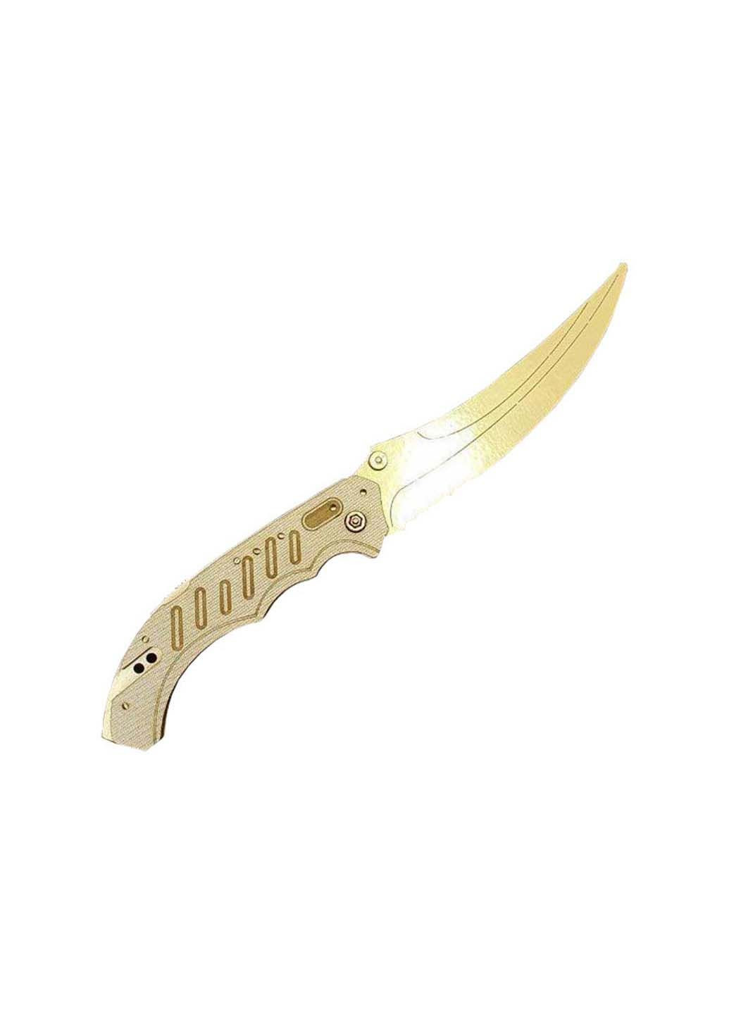 Ніж дерев'яний сувенірний ФЛІП GOLD FLI-G Сувенір-Декор (295574423)