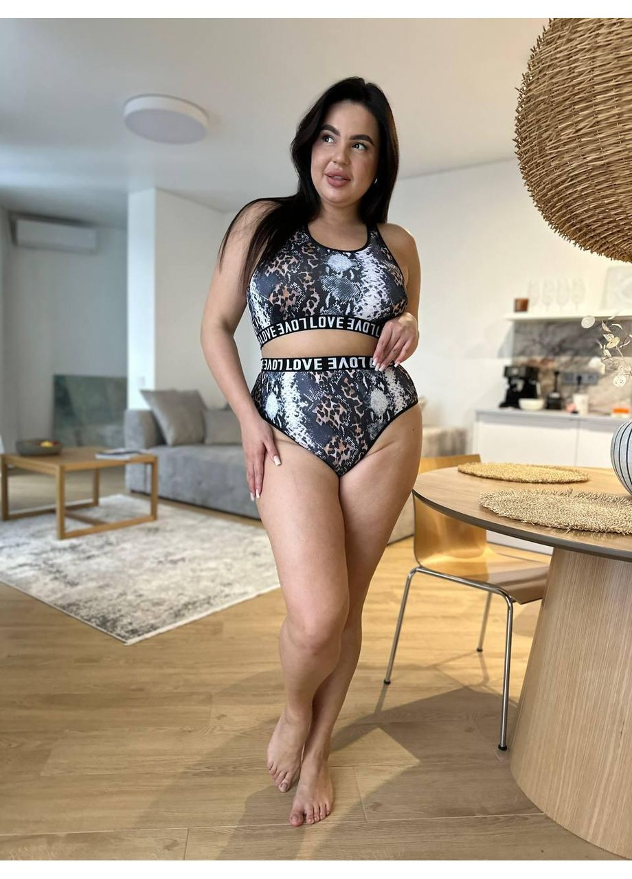 Сірий демісезонний повсякденний комплект жіночої нижньої білизни хl cірий (do3262) Ghazel