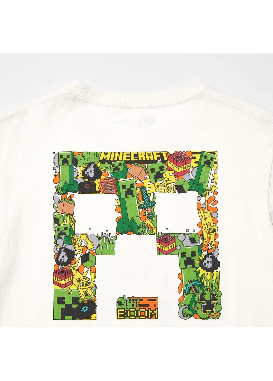 Бежева футболка minecraft (465177) Uniqlo