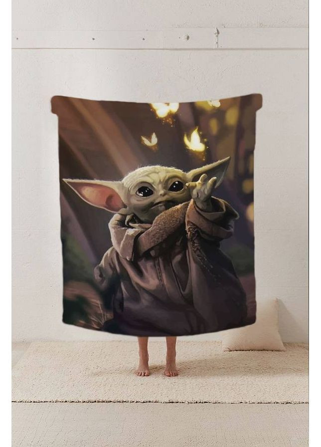 Плед 3D Малюк Йода 12259 135х160 см FlexDress (368763591)