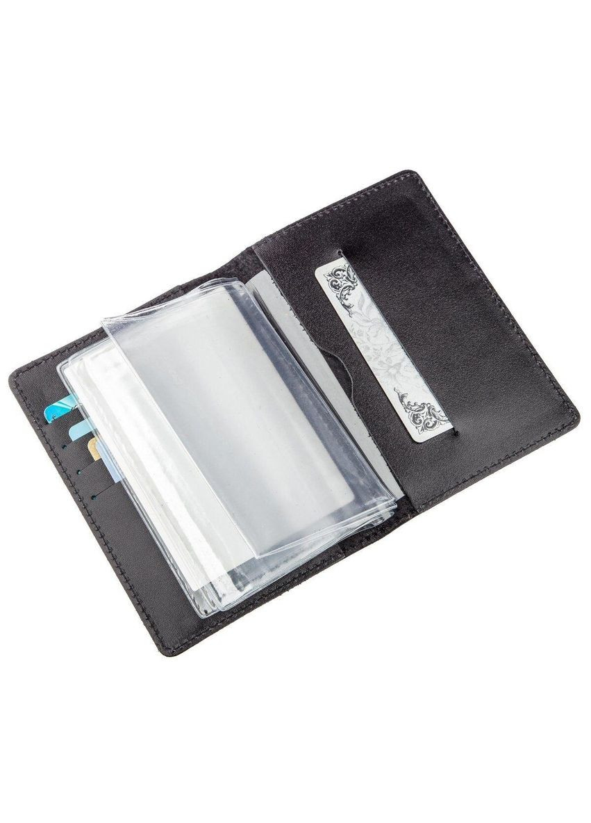 Велика обкладинка на водійські документи чорна 13985 Shvigel (362417591)