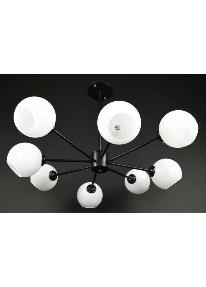 Люстра потолочная на 8 лампочек 27830 Черный 30-65х92х92 см. Sunnysky (324395889)