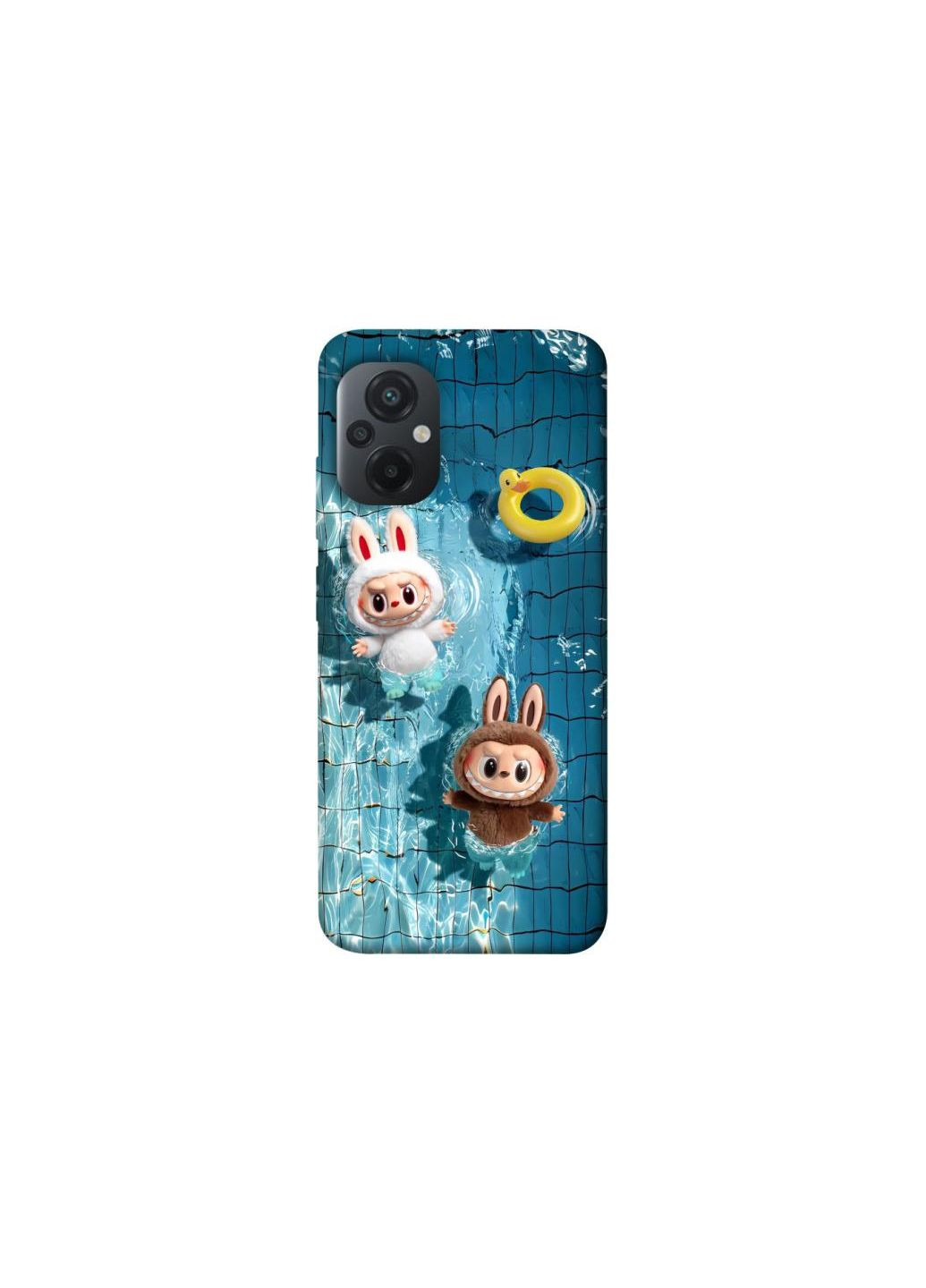 Чохол на Xiaomi Poco M5 Labubu in the pool Frontalka (354223063)