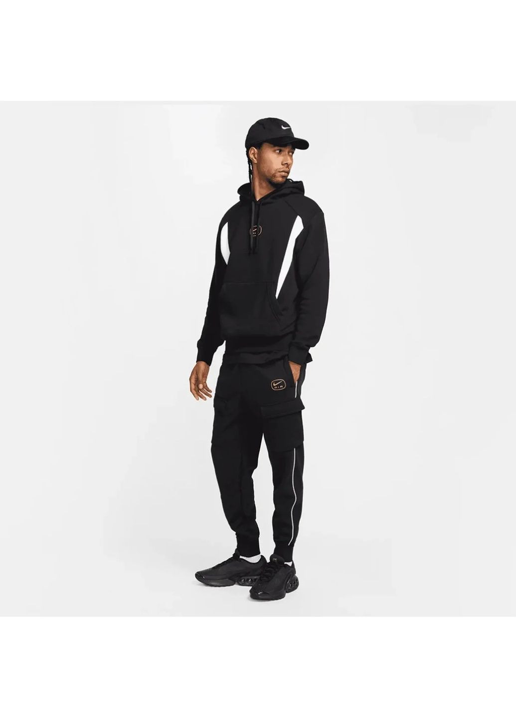 Черные демисезонные брюки Nike