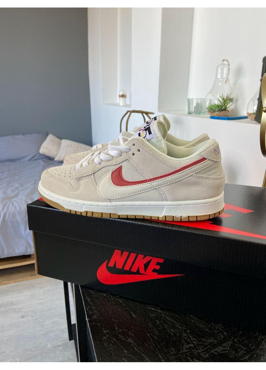 Бежеві Осінні кросівки чоловічі nike sb double swoosh sail orange найк сб данк No Brand