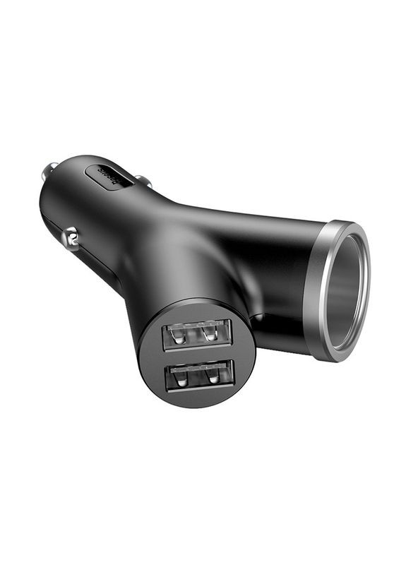 Адаптер автомобильный cigarette lighter extended car charger 2 USB 40W (CCALL-YX01) Baseus (300215834)