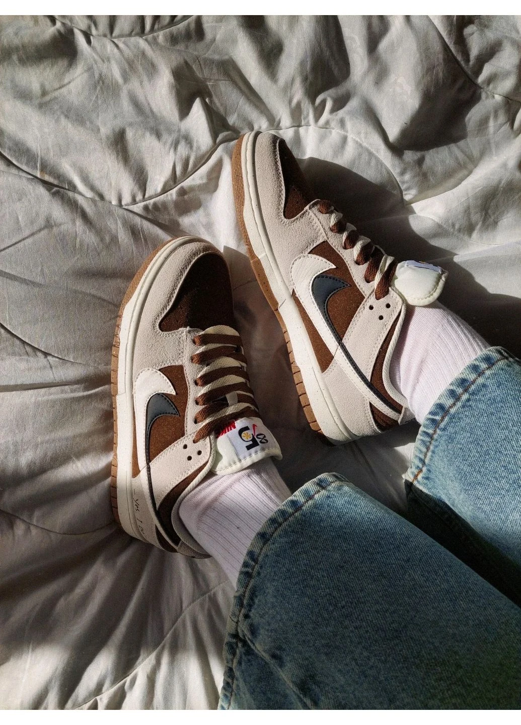 Черные летние кроссовки nike sb dunk low beige black найк сб данк No Brand